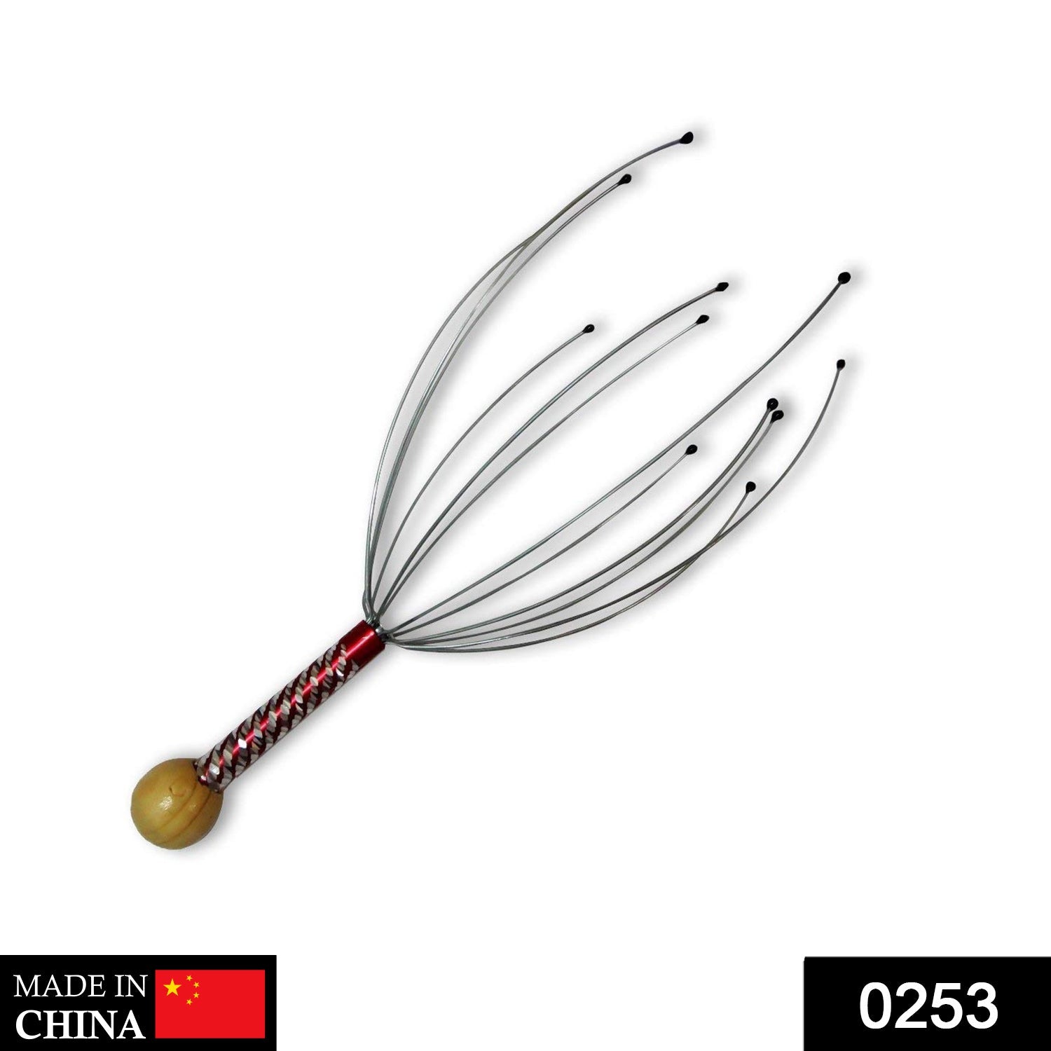 Scalp massager designed for stress relief, handheld for convenience. Scalp massager designed for stress relief, handheld for convenience.